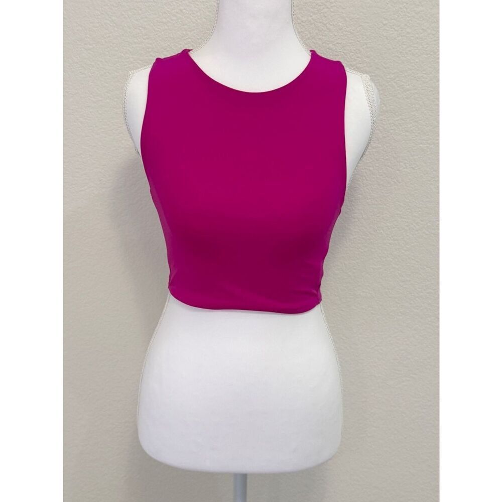 Zara Women’s Pink Cropped Tank Top